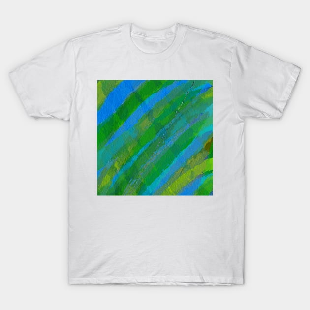 Watercolor Greens and blues T-Shirt by BlakCircleGirl